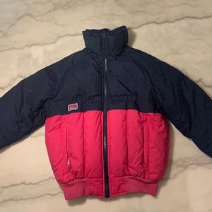 Vintage color block winter jacket